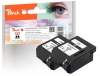 318700 - Peach Doppelpack Druckköpfe schwarz kompatibel zu BC-02BK, 0895A002 Lexmark, Canon, IBM, Epson, Konica Minolta, Brother, Ricoh, Apple