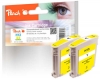 318784 - Peach Doppelpack Tintenpatronen gelb kompatibel zu No. 13 y*2, C4817AE*2 HP