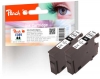 318799 - Peach Doppelpack Tintenpatronen schwarz kompatibel zu T0891 bk*2, C13T08914011 Epson