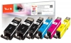 319177 - Peach Spar Pack Plus Tintenpatronen kompatibel zu PGI-520*2, CLI-521, 2934B007 Canon