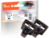 319217 - Peach Doppelpack Tintenpatrone schwarz kompatibel zu No. 363 bk*2, C8721EE HP