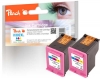 319614 - Peach Doppelpack Druckköpfe color kompatibel zu No. 302XL c*2, F6U67AE*2 HP