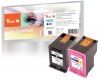 319639 - Peach Spar Pack Druckköpfe kompatibel zu No. 62XL, C2P05AE, C2P07AE HP