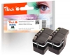 320074 - Peach Doppelpack Tintenpatronen XL schwarz kompatibel zu LC-529XL BK Brother