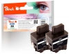 320080 - Peach Doppelpack Tintenpatronen schwarz kompatibel zu LC-900bk*2 Brother