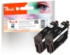 320113 - Peach Doppelpack Tintenpatronen schwarz kompatibel zu T2981, No. 29 bk*2, C13T29814010*2 Epson