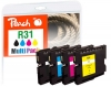 320503 - Peach Spar Pack Tintenpatronen kompatibel zu GC31, 405688, 405689, 405690, 405691 Ricoh