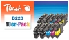 321666 - Peach 10er-Pack Tintenpatronen, XL-Füllung, kompatibel zu LC-223VALBP Brother